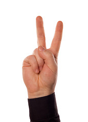 Image showing gesture(clipping path included)