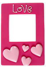 Image showing Pink photograph frame