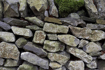 Image showing Drystone wall detail