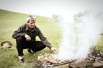 Image showing Preparing barbecue