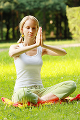 Image showing Yoga woman at meditation