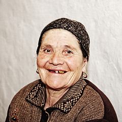 Image showing Smiling elderly woman