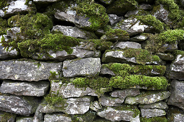 Image showing Drystone wall detail