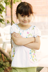 Image showing Little girl with folded hands