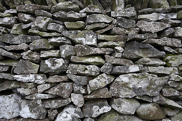 Image showing Drystone wall detail