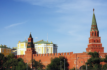 Image showing Borovitskaya and Armoury towers