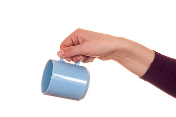 Image showing hand with mug