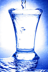 Image showing Glass and water