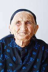 Image showing Very old woman portrait