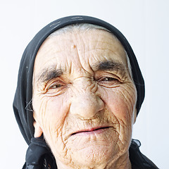 Image showing Elderly woman face
