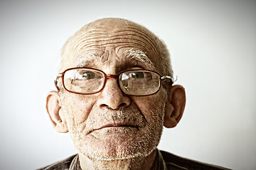 Image showing Senior man in eyeglasses