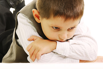 Image showing Upset boy