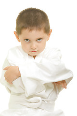 Image showing Karate boy arms folded