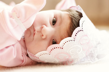 Image showing Baby in pink