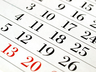 Image showing Calendar