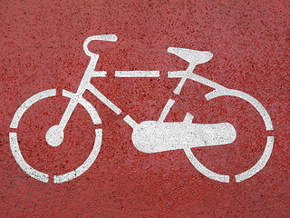 Image showing Bike sign