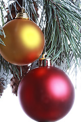 Image showing Christmas balls