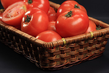 Image showing Tomatoes in basket