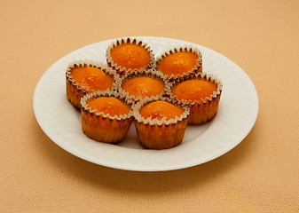 Image showing orange cakes