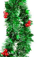 Image showing Christmas decorations on white backgroun