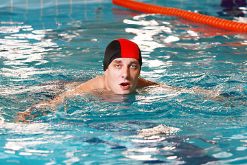 Image showing Man in swimming pool