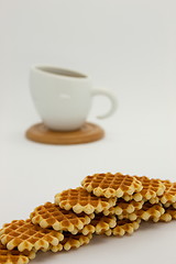 Image showing Cookies and coffee cup