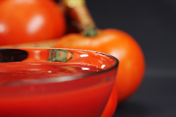 Image showing Ketchup in bowl closeup