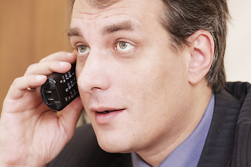 Image showing Businessman on phone