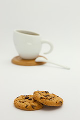 Image showing Cookies and coffee cup