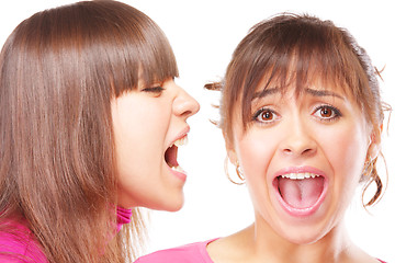 Image showing Screaming women
