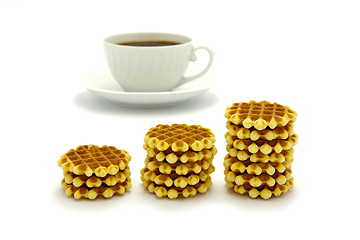 Image showing Cookies and coffee cup