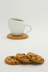 Image showing Cookies and coffee cup