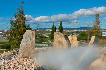 Image showing Fountain in park