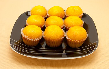 Image showing orange cakes