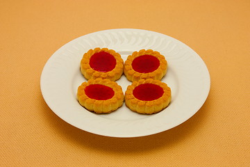 Image showing A plate of cookies