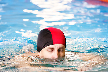 Image showing Breast-stroke swimmer