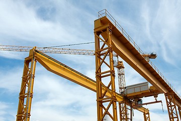 Image showing Cranes