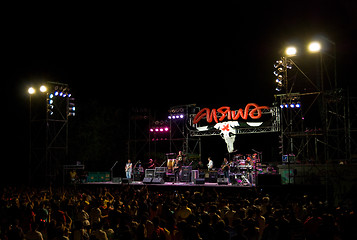 Image showing Carabao in concert in Satahip, Thailand