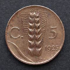 Image showing Italian coin