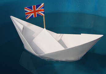 Image showing Paper ship