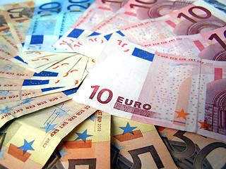 Image showing Euro notes