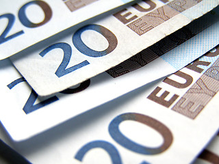 Image showing Euro notes