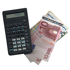 Image showing Money with calculator