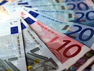 Image showing Euro notes