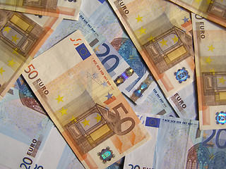 Image showing Euro notes