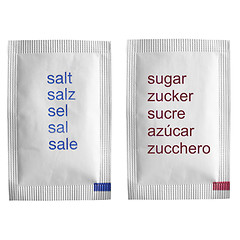 Image showing Salt and sugar