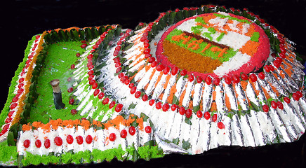 Image showing artistic colourful indian panmasala