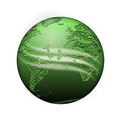 Image showing green planet