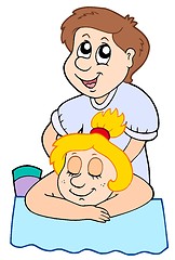 Image showing Cartoon massage