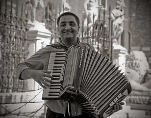 Image showing Accordion player